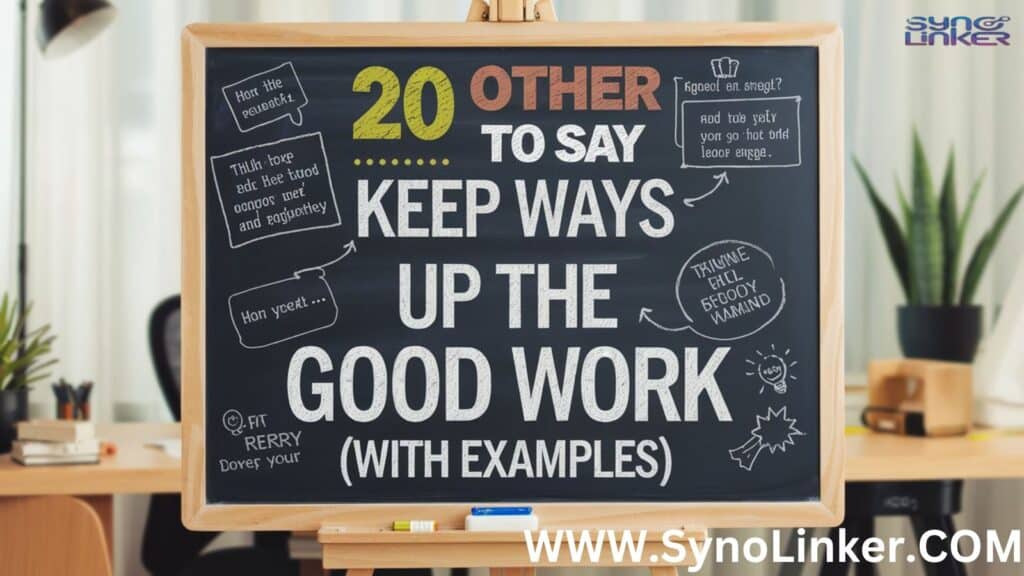 Other ways to say "keep up the good work"