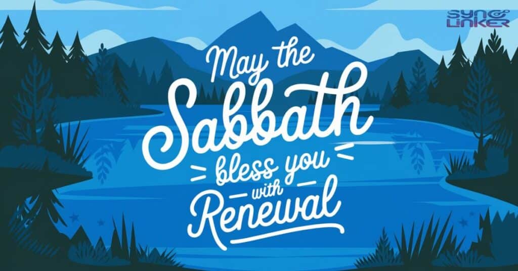 "May the Sabbath Bless You with Renewal"