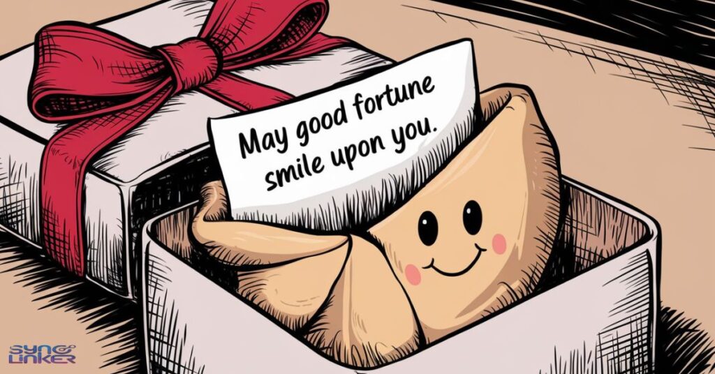 "May Good Fortune Smile Upon You"