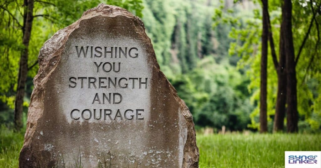 "Wishing You Strength and Courage"