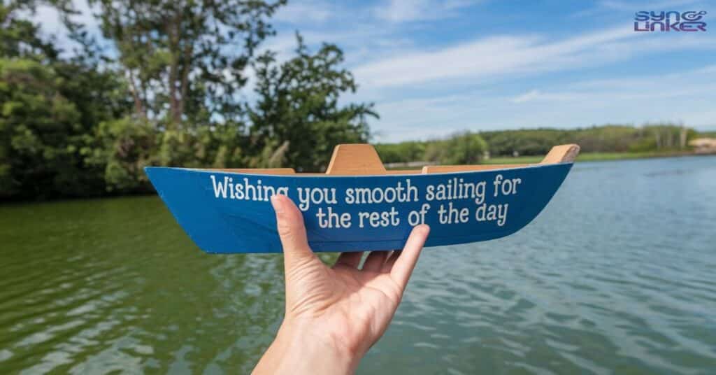 "Wishing You Smooth Sailing for the Rest of the Day"