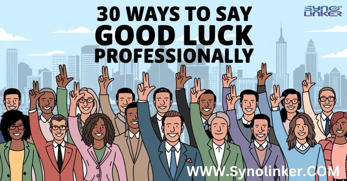 30 Ways to Say Good Luck Professionally