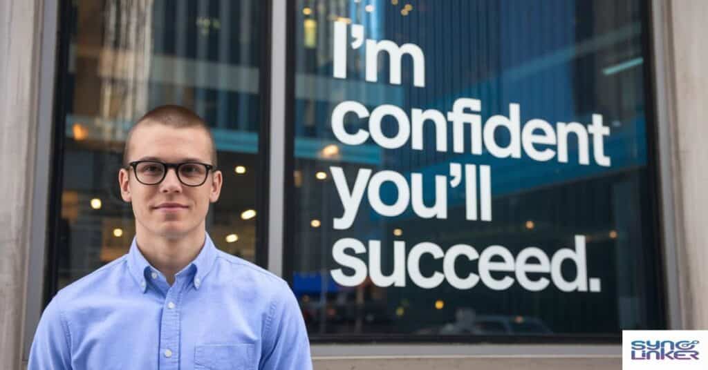 "I'm confident you'll succeed."