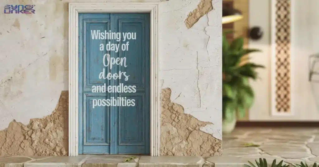  Wishing you a day of open doors and endless possibilities