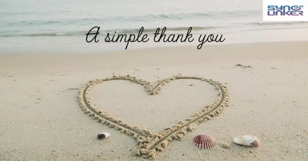 A Simple Thank You