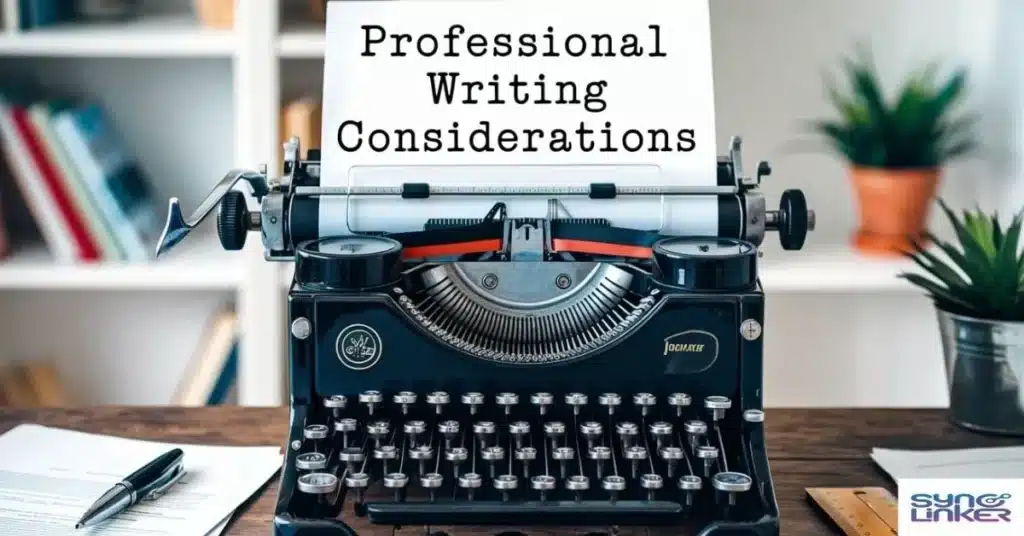 Professional Writing Considerations